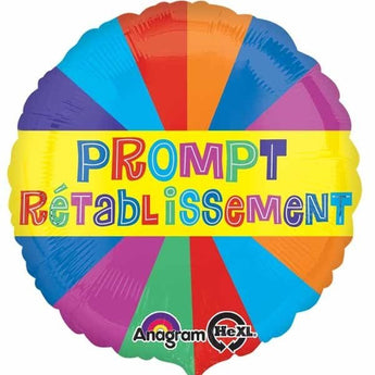 Ballon Mylar 18Po - Prompt Rétablissement Party Shop