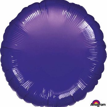 Ballon Mylar 18Po - Rond - Mauve Party Shop