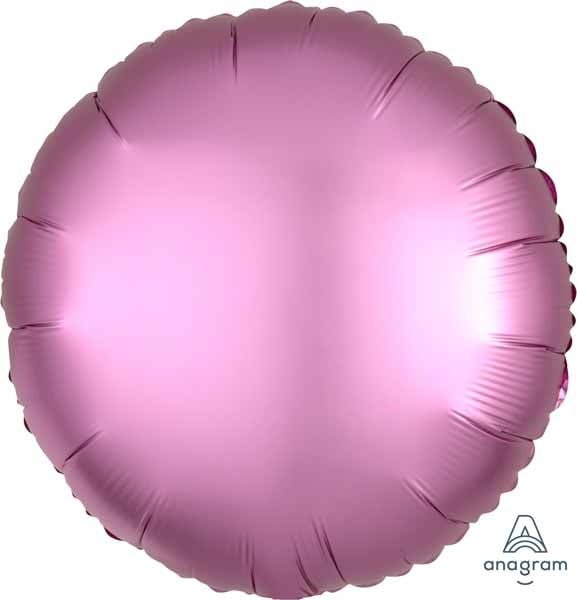 Ballon Mylar 18Po - Rond Satin - Rose Flamingo Party Shop