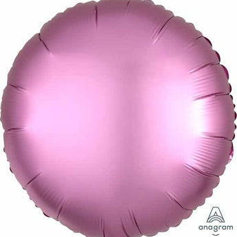 Ballon Mylar 18Po - Rond Satin - Rose Flamingo Party Shop