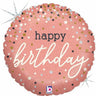 Betallic - Ballon Mylar 18Po - Rosegold (Happy Birthday) - Party Shop