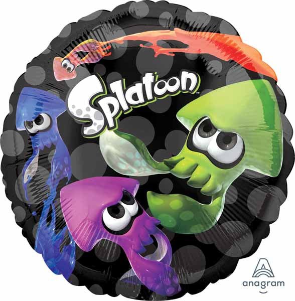 Ballon Mylar 18Po - Splatoon Party Shop