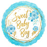 Anagram - Ballon Mylar 18Po - Sweet Baby Boy Floral - Party Shop
