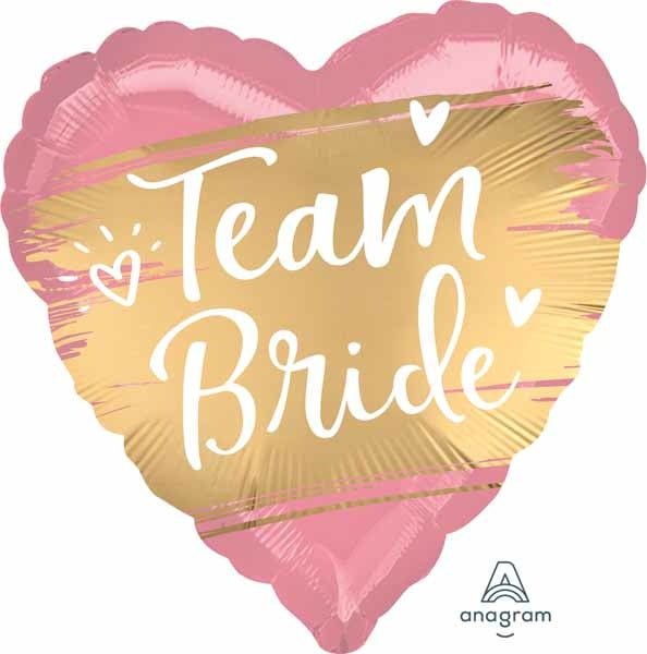 Ballon Mylar 18Po - Team Bride (Rose Et Or) Party Shop