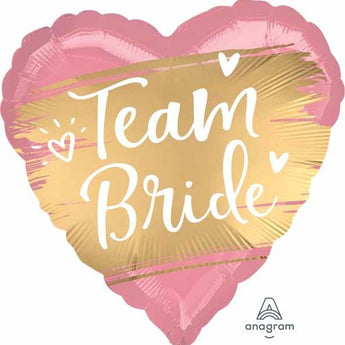 Ballon Mylar 18Po - Team Bride (Rose Et Or) Party Shop