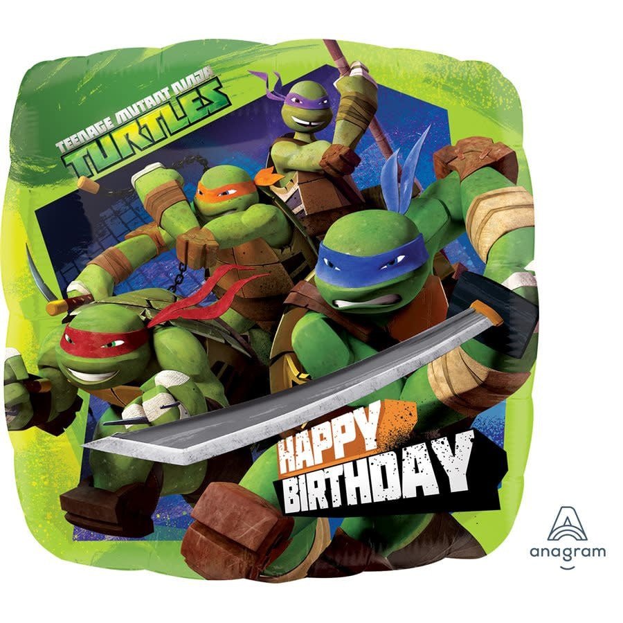 Ballon Mylar 18Po - Tmnt Tortues Ninja Party Shop