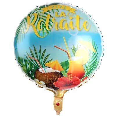 Ballon Mylar 18Po - Vive La Retraite Party Shop