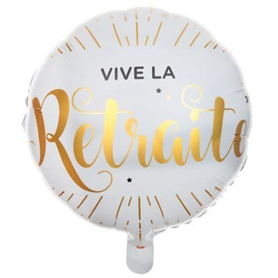 Ballon Mylar 18Po - Vive La Retraite Party Shop