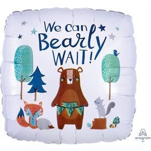 Ballon Mylar 18Po - We Can Bearly Wait Party Shop