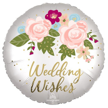 Ballon Mylar 18Po - Wedding Wishes Party Shop