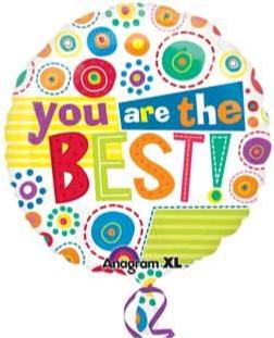 Ballon Mylar 18Po - You Are The Best Party Shop