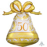 Anagram - Ballon Mylar 27Po - Cloche 50E Anniversaire De Mariage - Party Shop