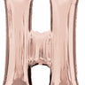 Anagram - Ballon Mylar À L'Air 16'' Lettre H - Rosegold - Party Shop