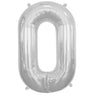 Anagram - Ballon Mylar A L'Aire 14Po 0 Argent - Party Shop