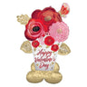 Anagram - Ballon Mylar Airloonz - Bouquet De Fleurs (Happy Valentine'S Day) - Party Shop