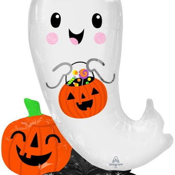 Ballon Mylar Airloonz - Halloween (Fantome Avec Citrouille) Party Shop