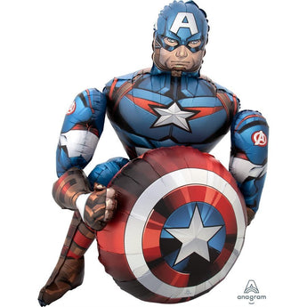 Ballon Mylar Airwalker - Capitaine America Party Shop