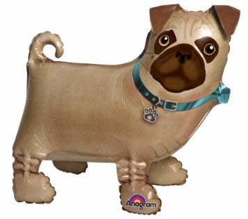 Ballon Mylar Airwalker - Chien (Pug) Party Shop