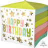 Anagram - Ballon Mylar Cubez - Happy Birthday - Party Shop