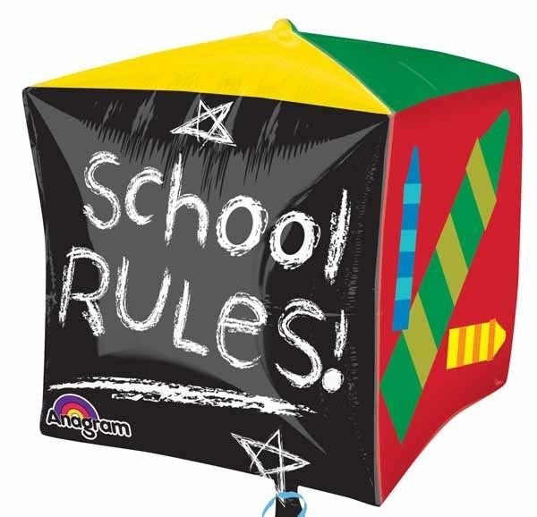 Ballon Mylar Cubez - Rentrée Scolaire Party Shop