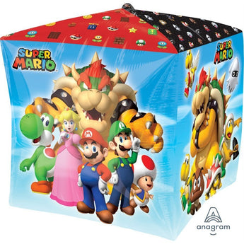 Ballon Mylar Cubez - Super Mario Party Shop