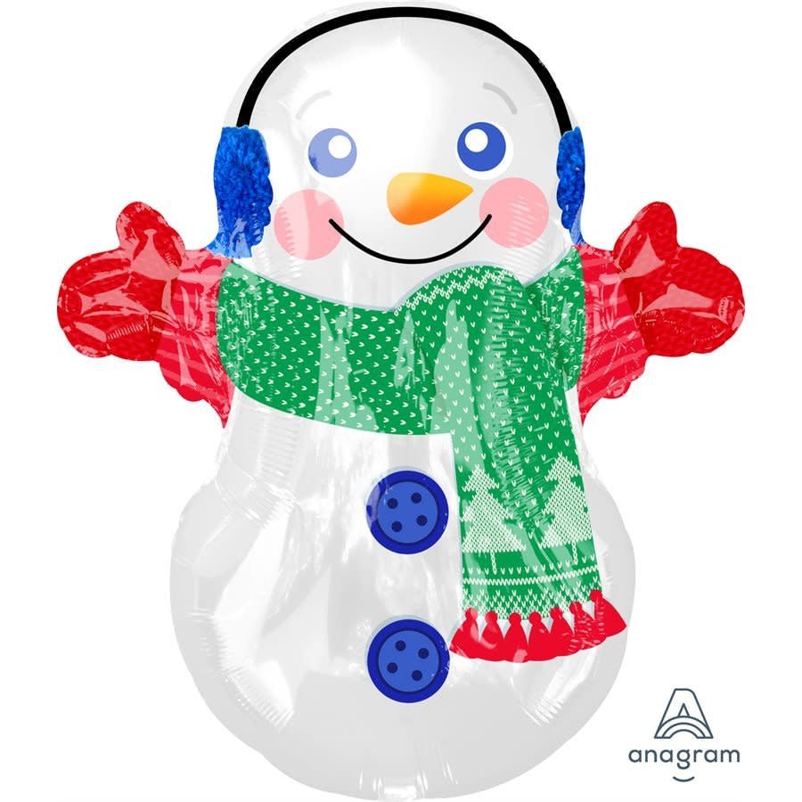 Ballon Mylar Jr. Shape - Bonhomme De Neige Party Shop