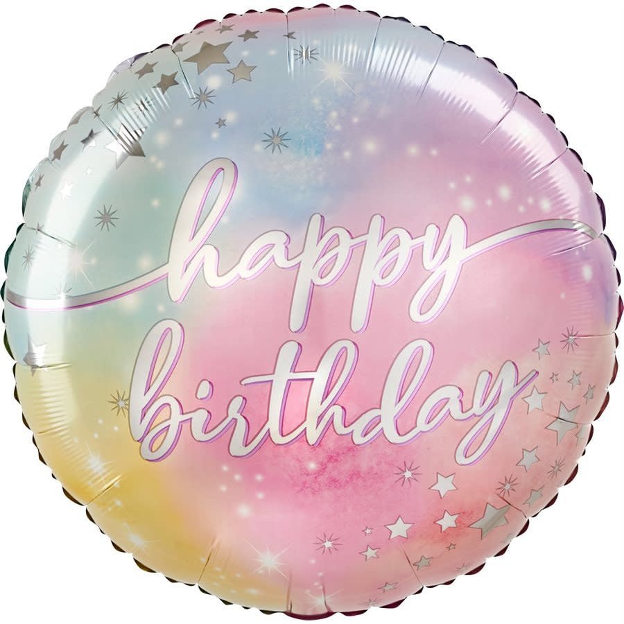 Ballon Mylar Jumbo - Happy Birthday Pastel Party Shop