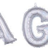 Anagram - Ballon Mylar Lettre Scrypt À L'Air - It'S A Girl (Argent Holo) - Party Shop