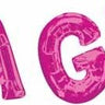 Anagram - Ballon Mylar Lettre Scrypt À L'Air - It'S A Girl (Magenta) - Party Shop