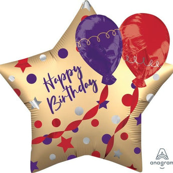 Ballon Mylar Multi Shape - Happy Birthday - Etoile Party Shop