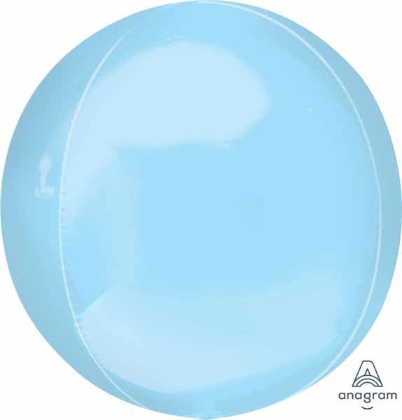 Ballon Mylar Orbz - Bleu Pâle - Party Shop
