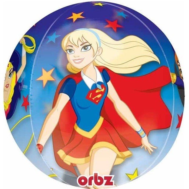 Ballon Mylar Orbz - Dc Superhero Girls Party Shop