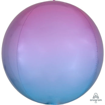 Ballon Mylar Orbz - Dégradé Rose Et Bleu Party Shop