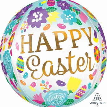 Ballon Mylar Orbz - Happy Easter Party Shop