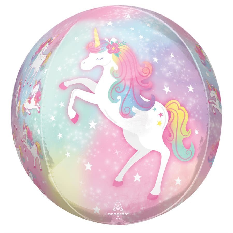 Ballon Mylar Orbz - Licorne Pastel Party Shop