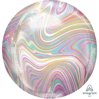 Ballon Mylar Orbz Marbré - Pastel Party Shop