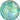 Anagram - Ballon Mylar Orbz Marbré -  Vert/Turquoise/Or - Party Shop