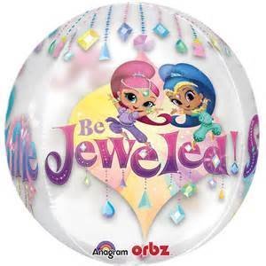 Ballon Mylar Orbz - Shimmer & Shine Party Shop