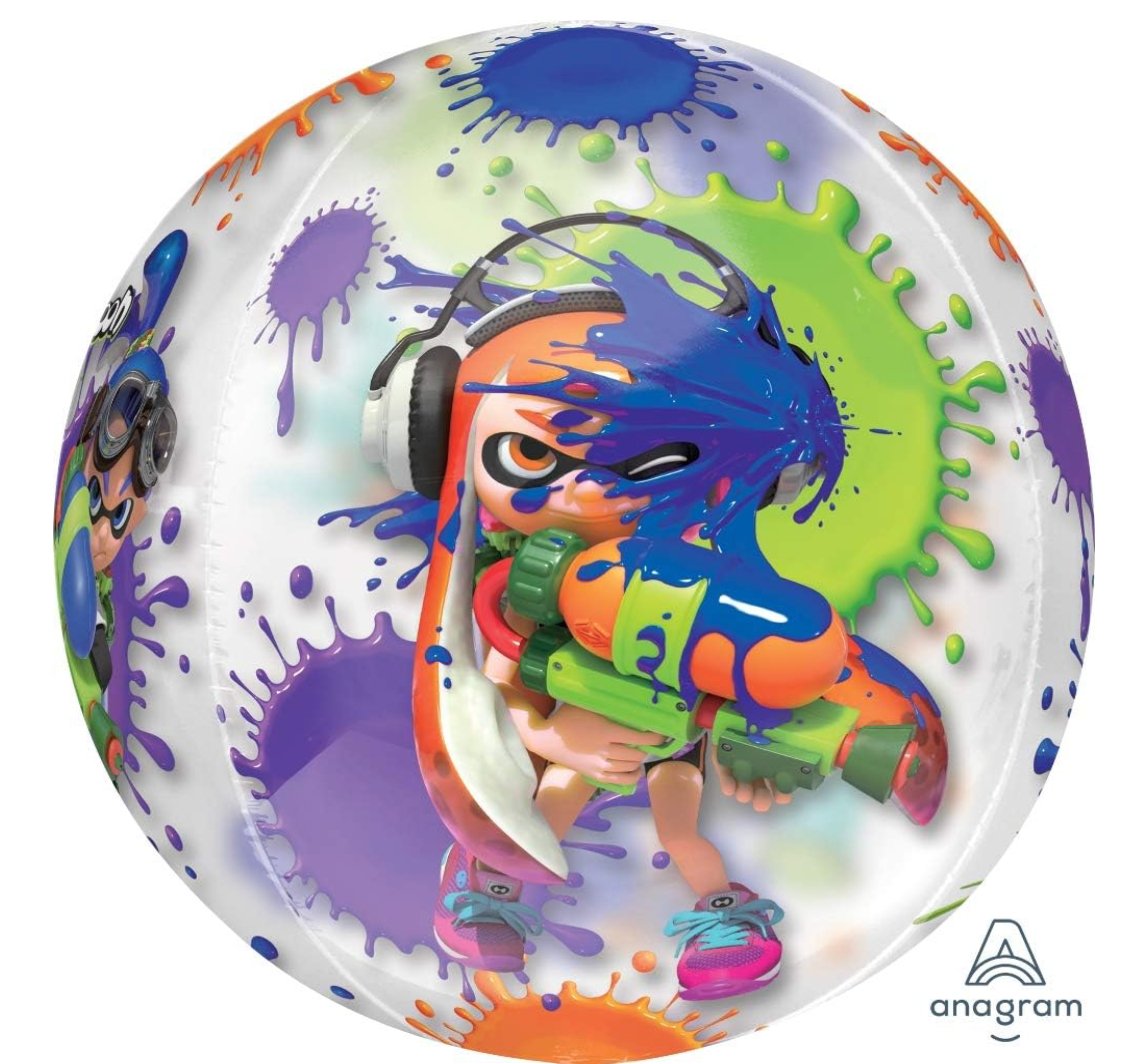 Ballon Mylar Orbz - Splatoon Party Shop