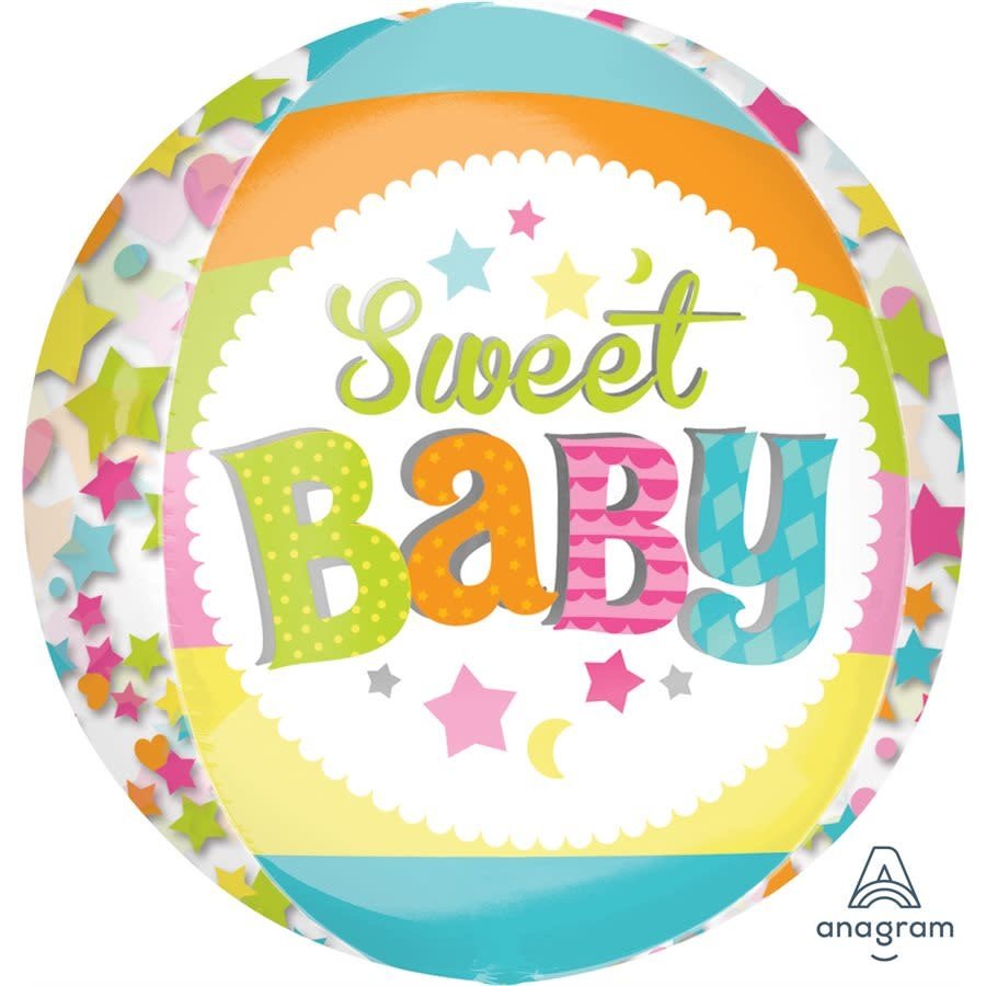 Ballon Mylar Orbz - Sweet Baby Party Shop