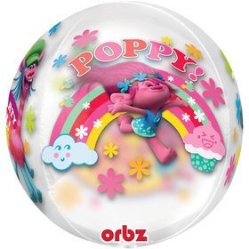 Ballon Mylar Orbz - Trolls Party Shop