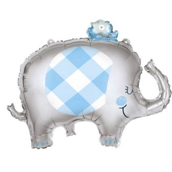 Ballon Mylar Standard Shape - Éléphant Bleu Party Shop