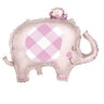 Unique - Ballon Mylar Standard Shape - Éléphant Rose - Party Shop
