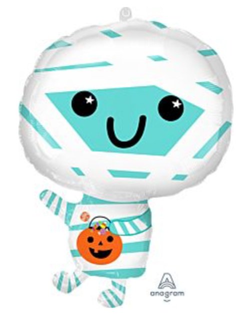 Ballon Mylar Standard Shape - Halloween (Momie) Party Shop