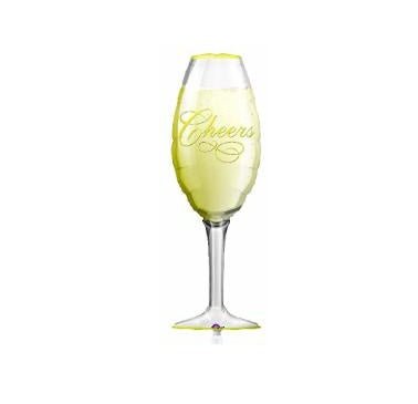 Ballon Mylar Supershape - 38" Verre À Champagne Party Shop