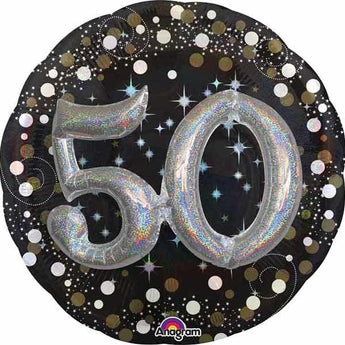 Ballon Mylar Supershape - 50 Ans 3D Party Shop