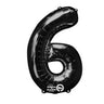 Anagram - Ballon Mylar Supershape - Nombre 6 Noir - Party Shop