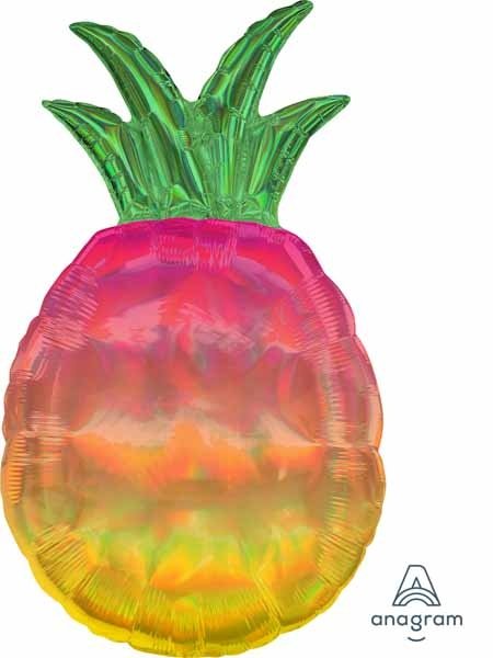 Ballon Mylar Supershape - Ananas Holographique Party Shop