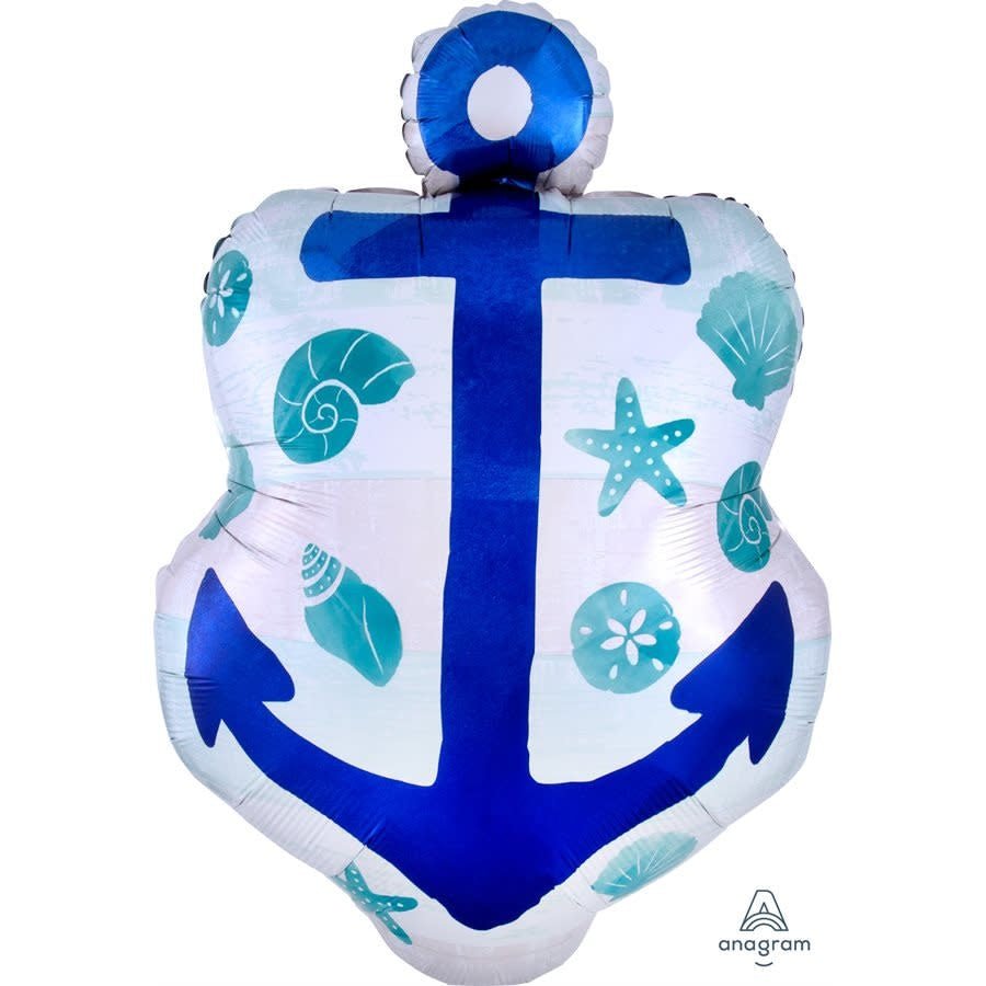 Ballon Mylar Supershape - Ancre De Bateau Party Shop