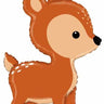 Betallic - Ballon Mylar Supershape - Animal De La Forêt: Cerf - Party Shop